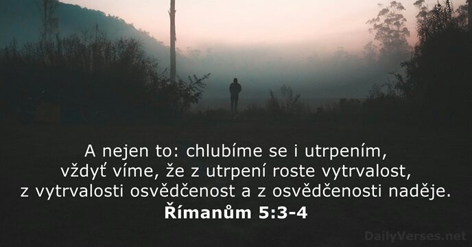 Římanům 5:3-4