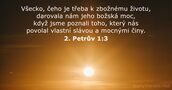 2. Petrův 1:3