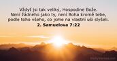 2. Samuelova 7:22