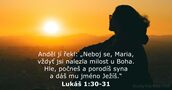 Lukáš 1:30-31