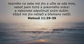 Matouš 11:29-30