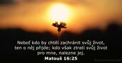 Matouš 16:25