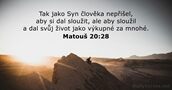 Matouš 20:28