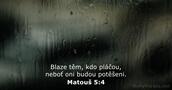 Matouš 5:4