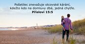 Přísloví 15:5