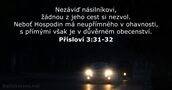 Přísloví 3:31-32