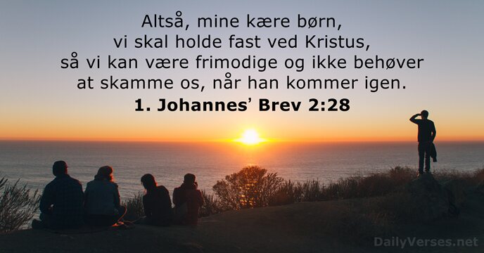 1. Johannesʼ Brev 2:28