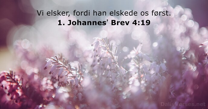 1. Johannesʼ Brev 4:19