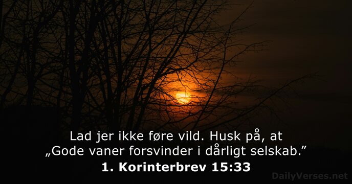 1. Korinterbrev 15:33