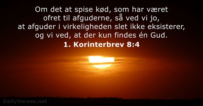 1. Korinterbrev 8:4