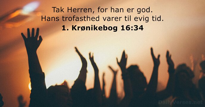 1. Krønikebog 16:34