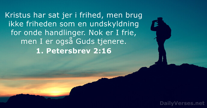 1. Petersbrev 2:16