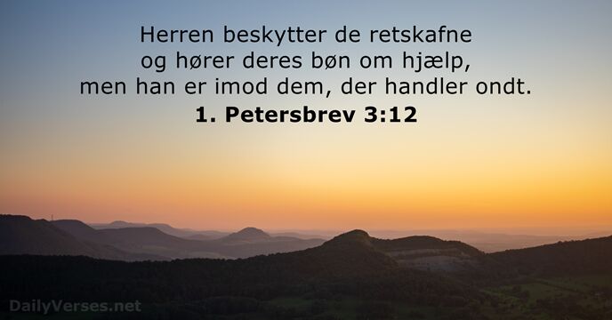 1. Petersbrev 3:12