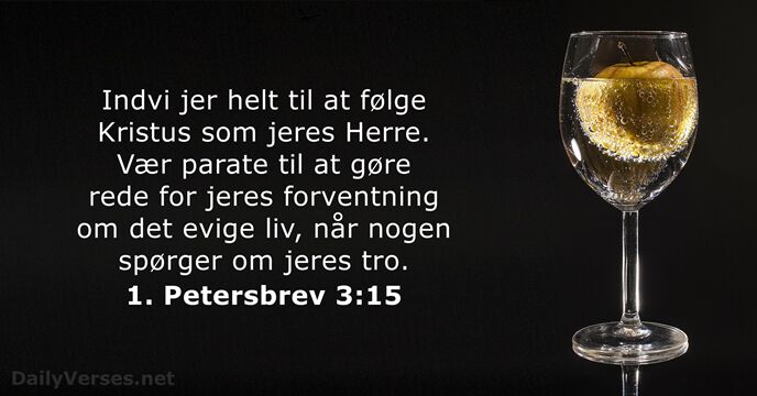 1. Petersbrev 3:15