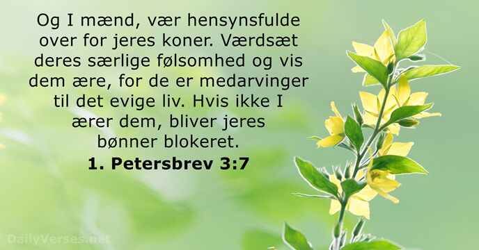 1. Petersbrev 3:7