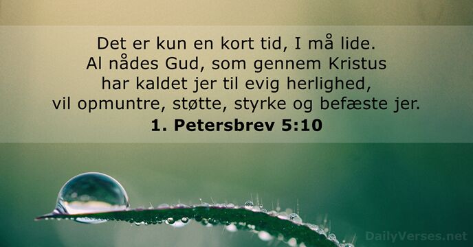 1. Petersbrev 5:10