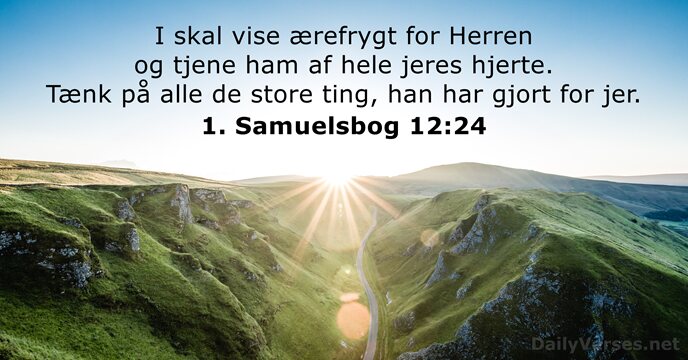 1. Samuelsbog 12:24
