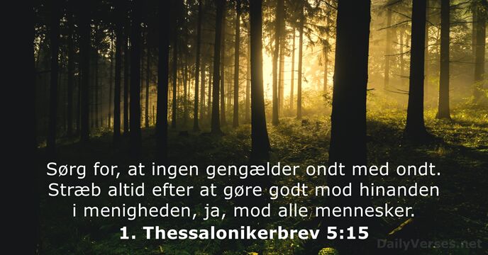 1. Thessalonikerbrev 5:15