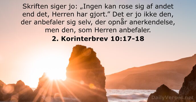 2. Korinterbrev 10:17-18