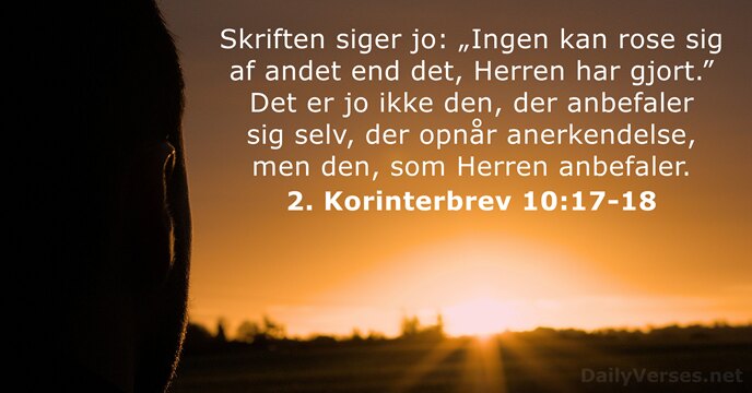 2. Korinterbrev 10:17-18