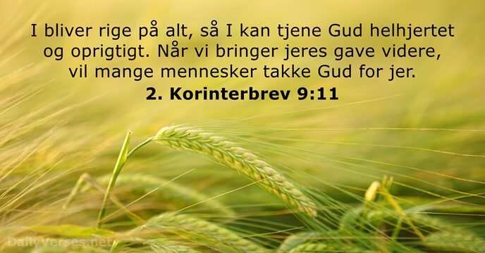 2. Korinterbrev 9:11