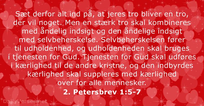 2. Petersbrev 1:5-7