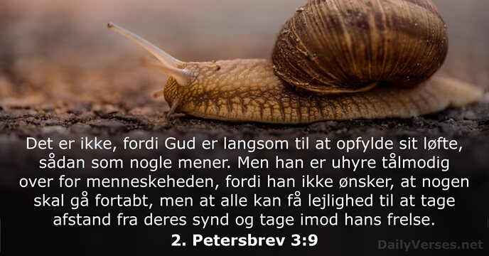 2. Petersbrev 3:9