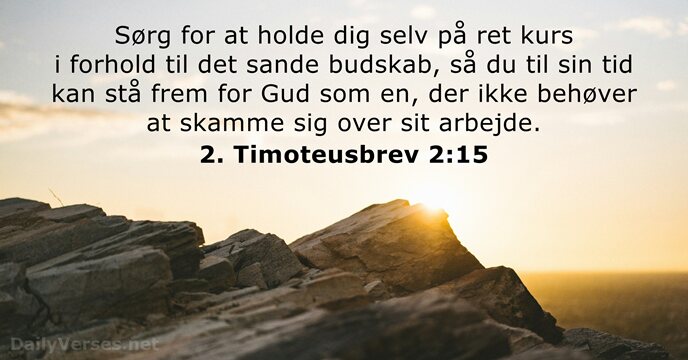 2. Timoteusbrev 2:15