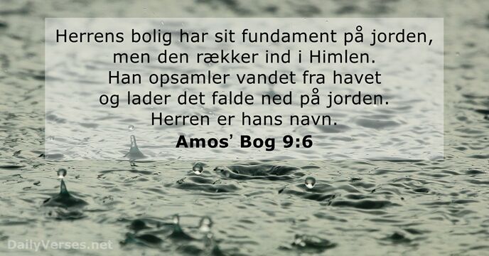 Amosʼ Bog 9:6