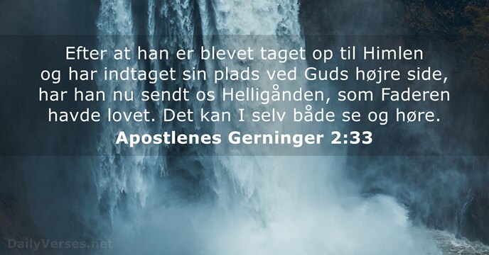 Apostlenes Gerninger 2:33
