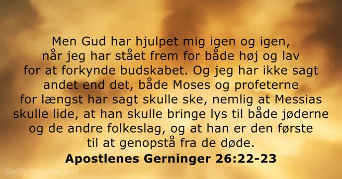 Apostlenes Gerninger 26:22-23