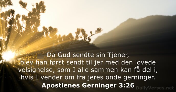 Apostlenes Gerninger 3:26