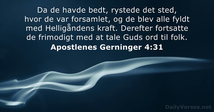 Apostlenes Gerninger 4:31