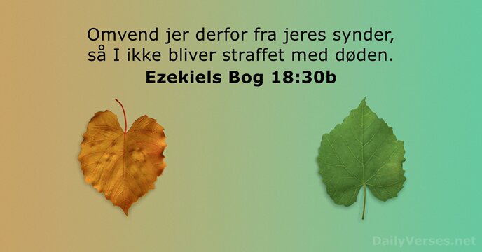 Ezekiels Bog 18:30b