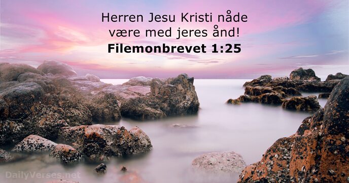 Filemonbrevet 1:25