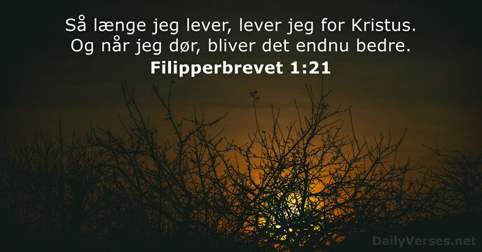 Filipperbrevet 1:21