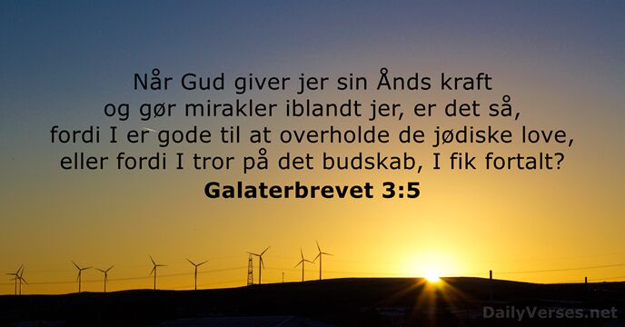 Galaterbrevet 3:5