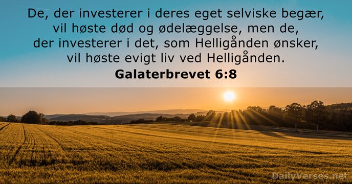 Galaterbrevet 6:8