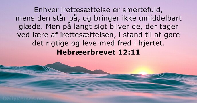 Hebræerbrevet 12:11