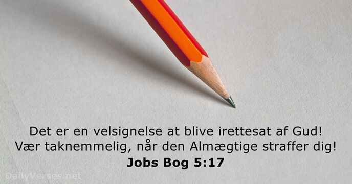 Jobs Bog 5:17
