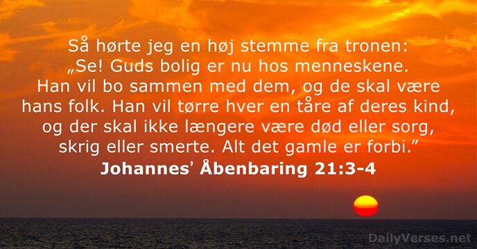 Johannesʼ Åbenbaring 21:3-4