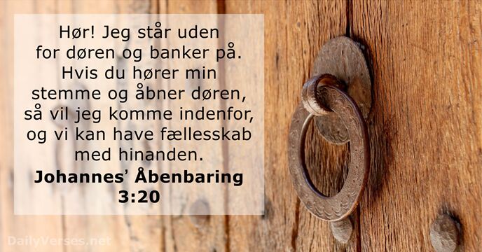 Johannesʼ Åbenbaring 3:20