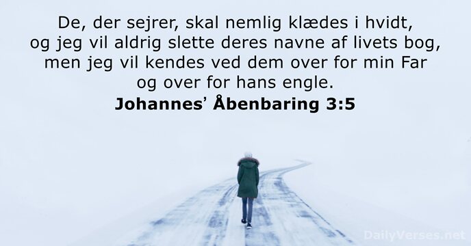 Johannesʼ Åbenbaring 3:5