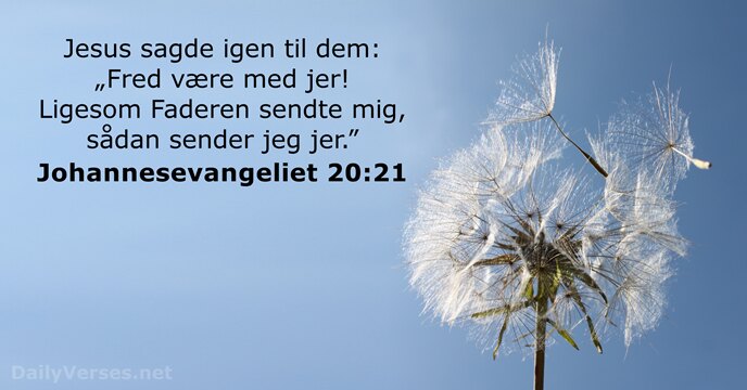 Johannesevangeliet 20:21