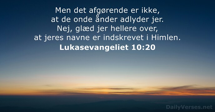 Lukasevangeliet 10:20