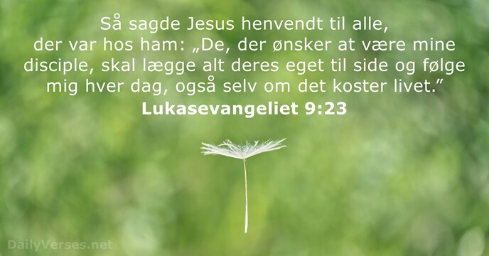 Lukasevangeliet 9:23