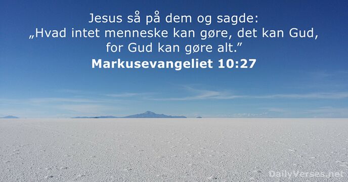 Markusevangeliet 10:27