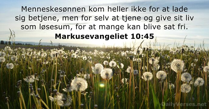 Markusevangeliet 10:45