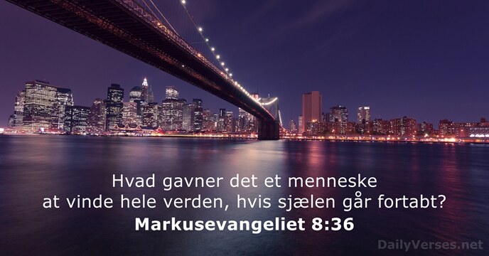 Markusevangeliet 8:36