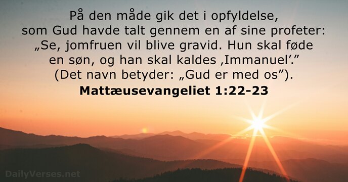 Mattæusevangeliet 1:22-23